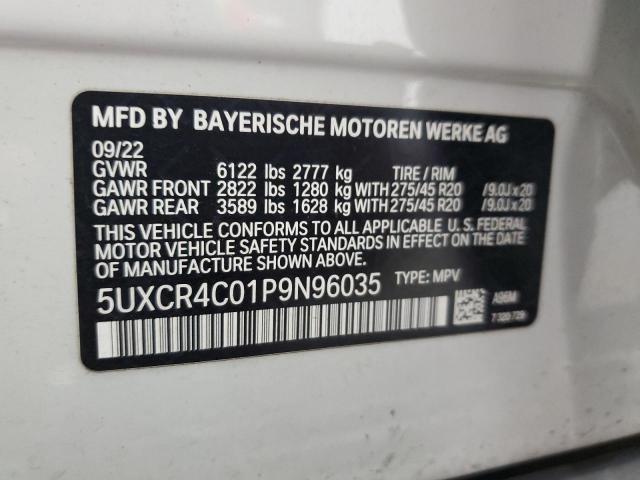 5UXCR4C01P9N96035 BMW X5 Sdrive 40i