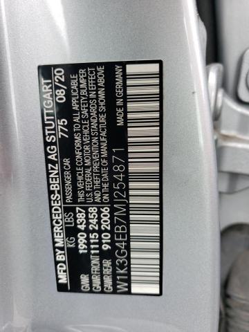W1K3G4EB7MJ254871 Mercedes-Benz A 220