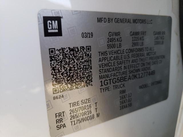 1GTG5BEA0K1277449 GMC Canyon