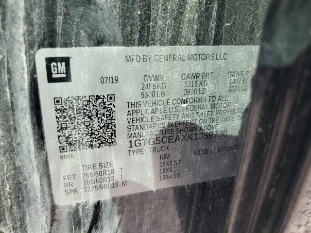 1GTG5CEAXK1359730 GMC CANYON SLE