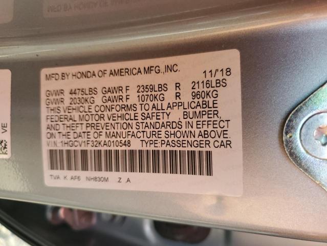 1HGCV1F32KA010548 Honda Accord Sport