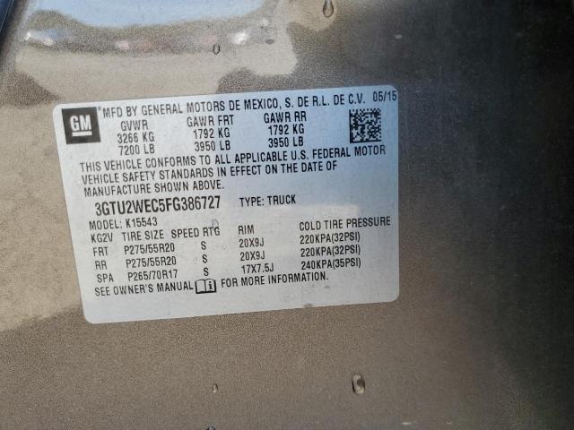 3GTU2WEC5FG386727 GMC Sierra K1500 Denali