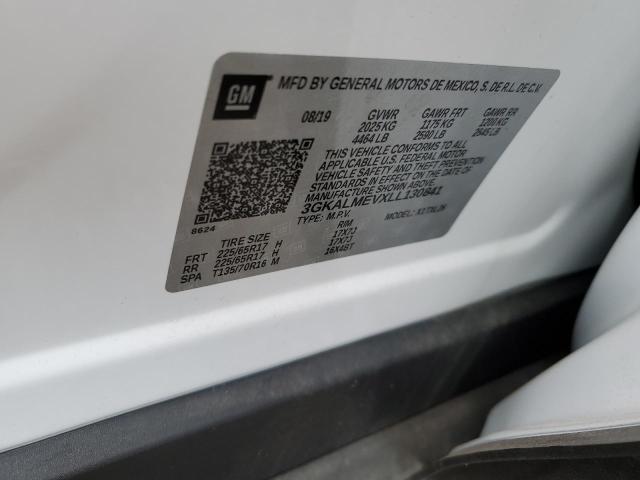 3GKALMEVXLL130841 GMC Terrain Sle