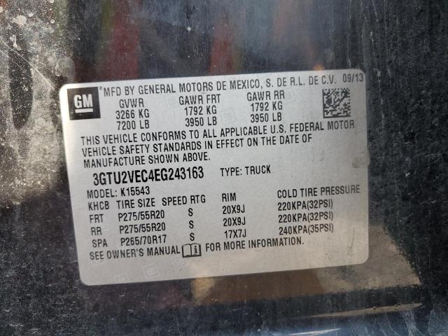 3GTU2VEC4EG243163 GMC Sierra K1500 Slt