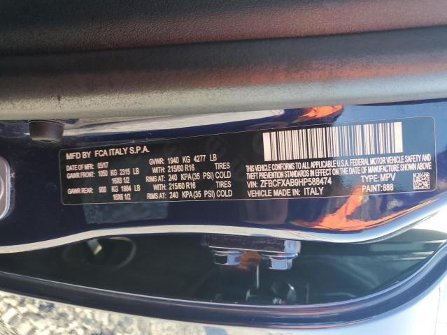ZFBCFXAB9HP588474 Fiat 500x Pop