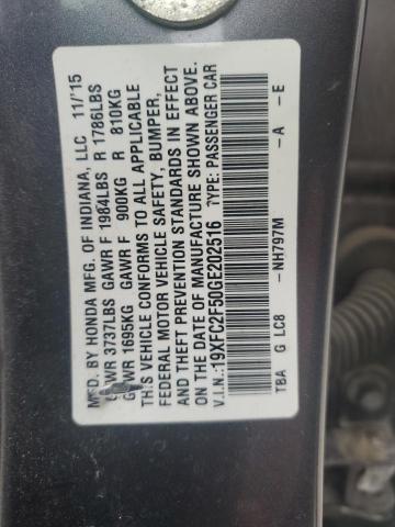 19XFC2F50GE202516 Honda Civic Lx
