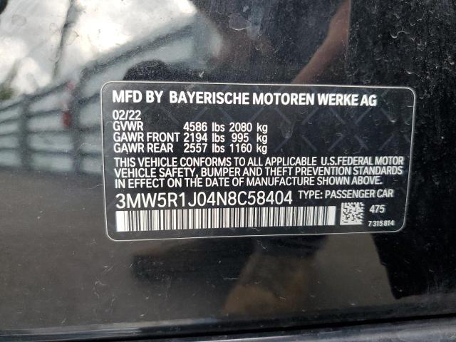 3MW5R1J04N8C58404 BMW 330I