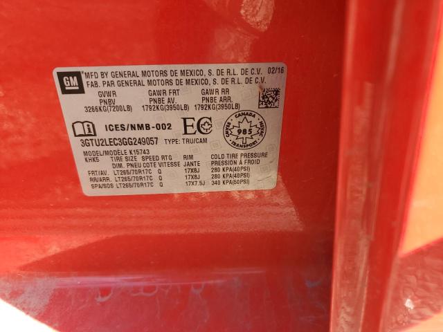 3GTU2LEC3GG249057 GMC Sierra K1500