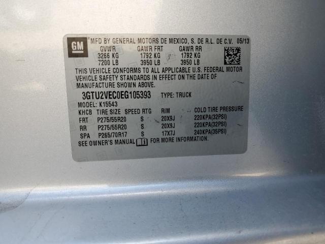 3GTU2VEC0EG105393 GMC Sierra K1500 Slt