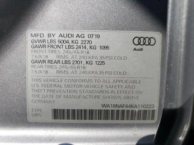 WA18NAF44KA110223 Audi A4 Allroad Premium Plus