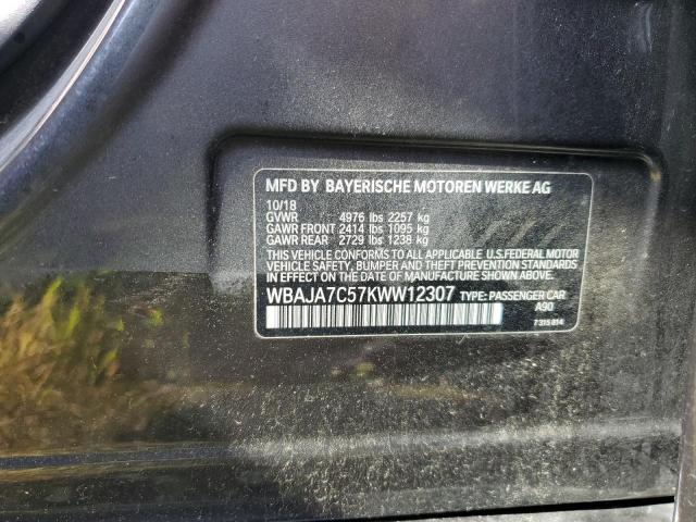 WBAJA7C57KWW12307 BMW 530 XI