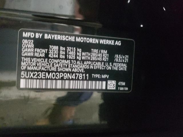 5UX23EM03P9N47811 BMW X7 Xdrive40i