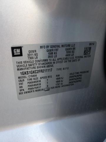 1GKS1GKC2FR211117 GMC Yukon Xl C1500 Sle