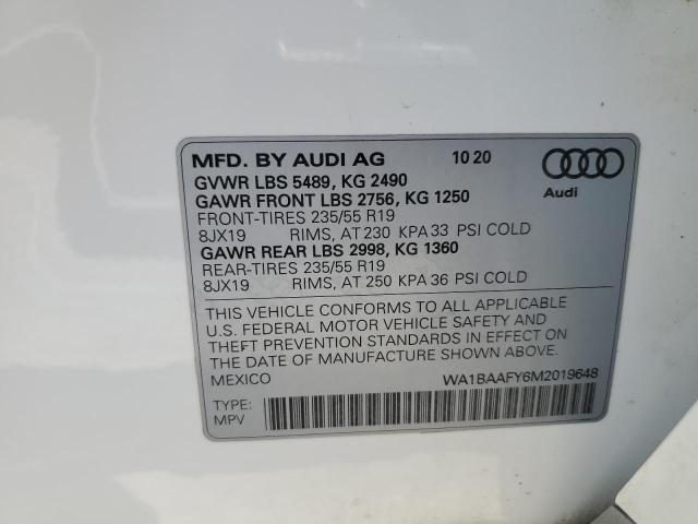 WA1BAAFY6M2019648 Audi Q5 Premium Plus