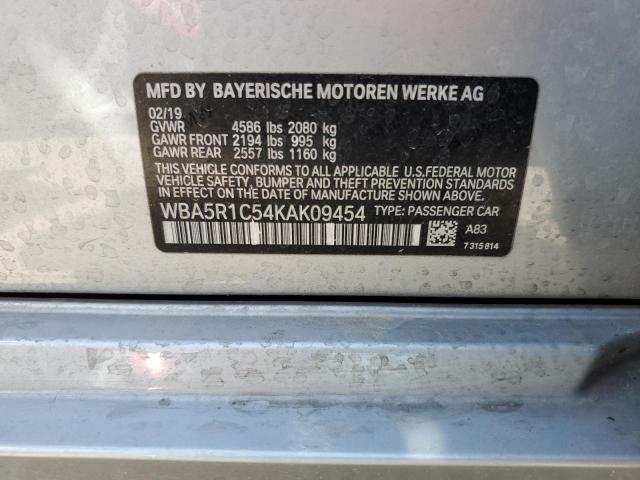 WBA5R1C54KAK09454 BMW 330I