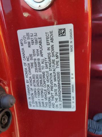 2HKRW2H99MH626000 Honda Cr-v Touring