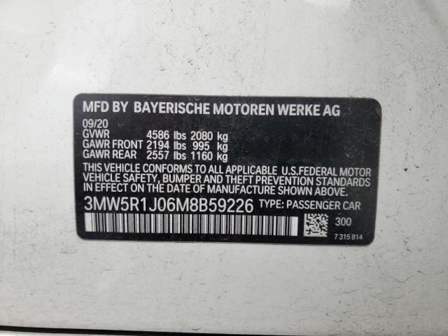 3MW5R1J06M8B59226 BMW 330I