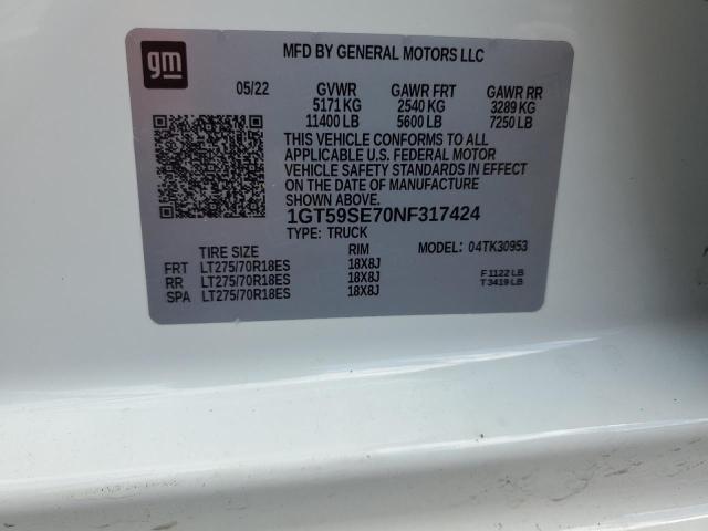 1GT59SE70NF317424 GMC Sierra K3500