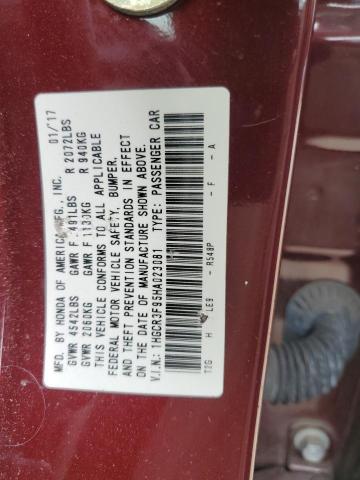 1HGCR3F95HA023081 Honda Accord Touring
