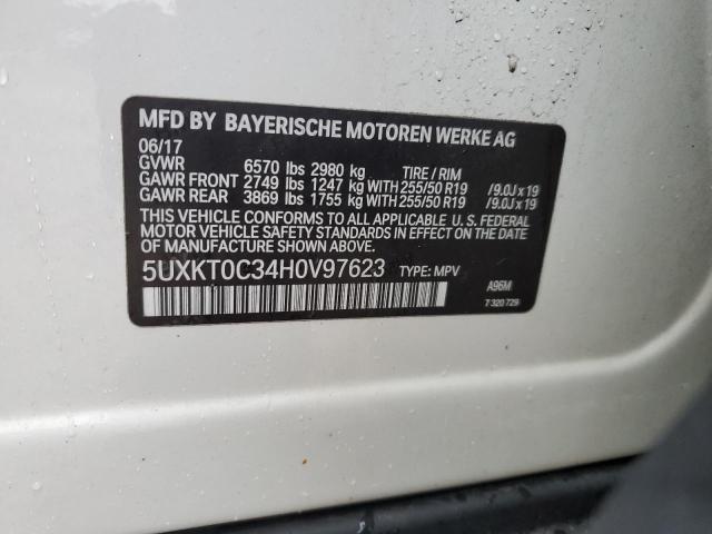 5UXKT0C34H0V97623 BMW X5 Xdr40e