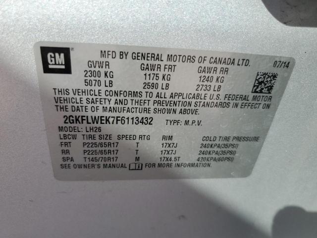 2GKFLWEK7F6113432 GMC Terrain Sle