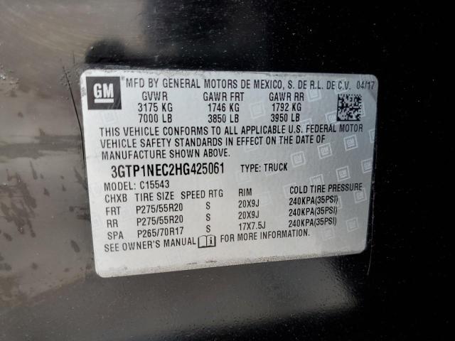 3GTP1NEC2HG425061 GMC Sierra C1500 Slt