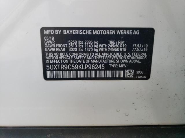 5UXTR9C59KLP96245 BMW X3 Xdrive30i