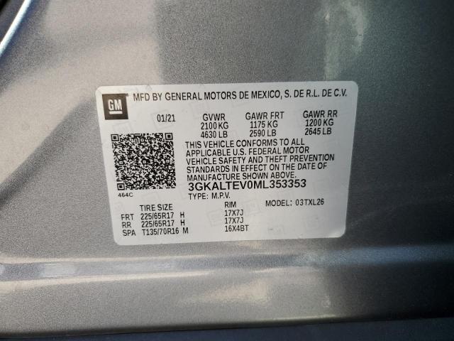 3GKALTEV0ML353353 GMC Terrain Sle