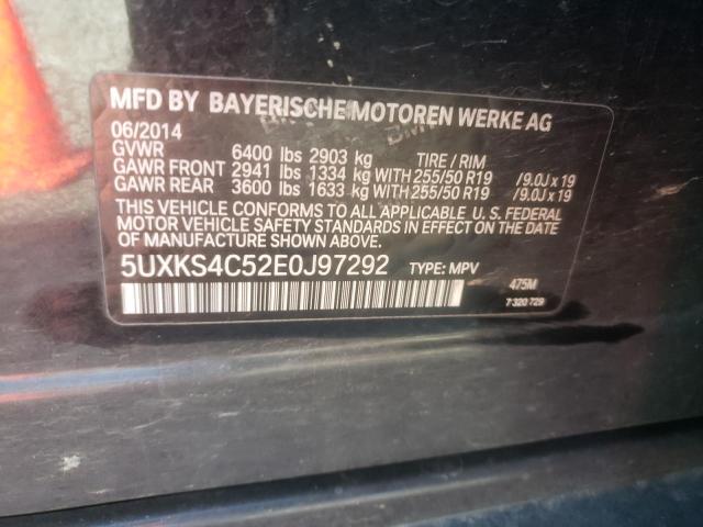 5UXKS4C52E0J97292 BMW X5 Xdrive35d