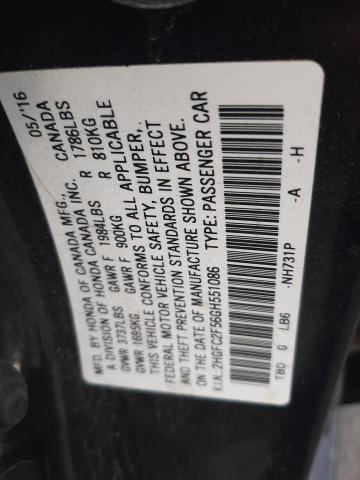 2HGFC2F56GH551086 Honda Civic Lx