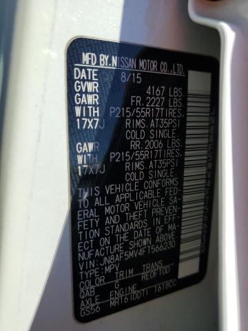 JN8AF5MV4FT566230 Nissan JUKE S