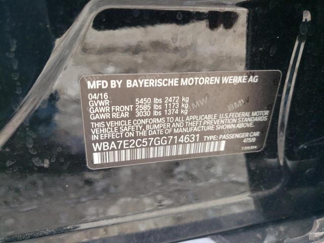 WBA7E2C57GG714631 BMW 740 I