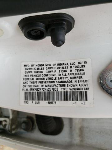 19XFB2F72FE237853 Honda CIVIC SE