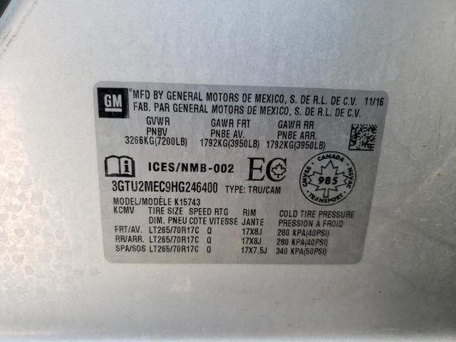 3GTU2MEC9HG246400 GMC Sierra K1500 Sle
