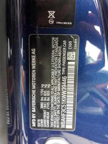 WBAHF3C51KWW39446 BMW Z4 Sdrive30i