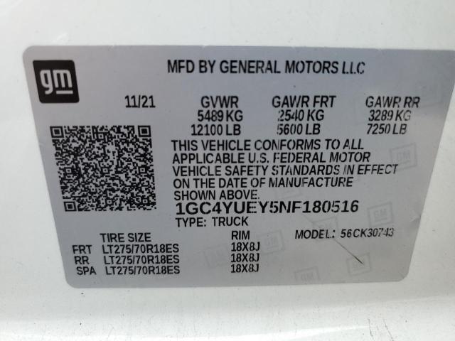 1GC4YUEY5NF180516 Chevrolet Silverado K3500 Ltz
