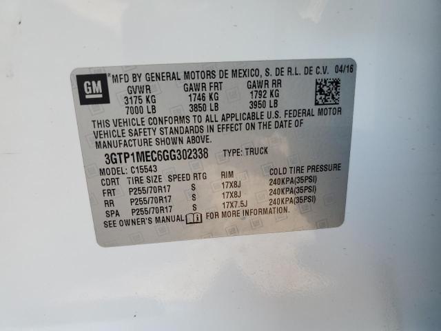 3GTP1MEC6GG302338 GMC Sierra C1500 Sle