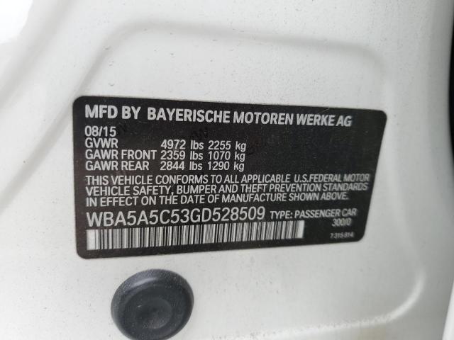 WBA5A5C53GD528509 BMW 528 I