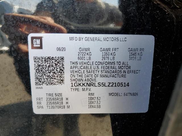 1GKKNRLS5LZ210514 GMC ACADIA SLE