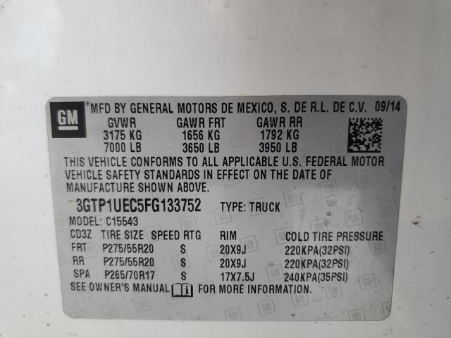 3GTP1UEC5FG133752 GMC Sierra C1500 Sle