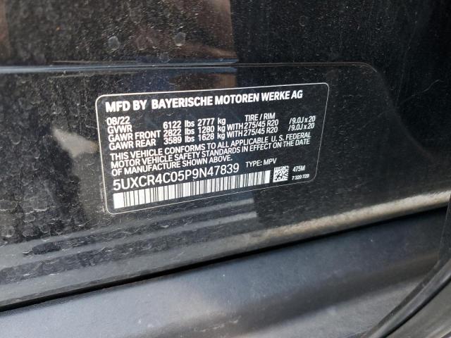 5UXCR4C05P9N47839 BMW X5 Sdrive 40i