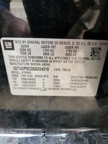 3GTU2PEC3GG204210 GMC Sierra K1500 Denali