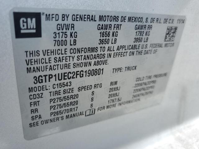 3GTP1UEC2FG190801 GMC Sierra C1500 Sle