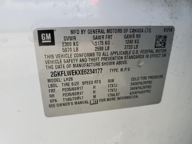 2GKFLWEKXE6234177 GMC Terrain Sle