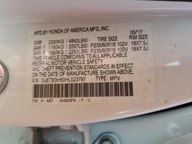 5J8TB3H50HL023797 Acura Rdx Technology