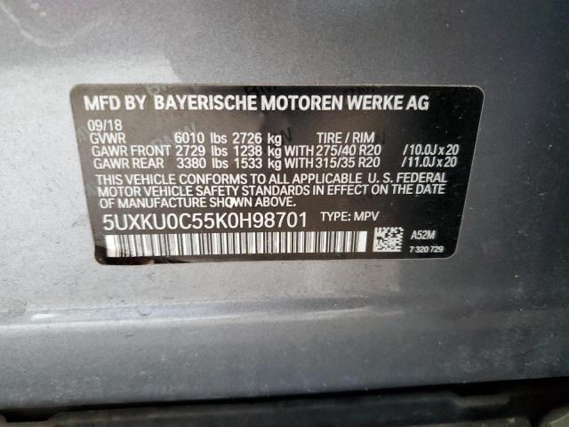 5UXKU0C55K0H98701 BMW X6 Sdrive35i