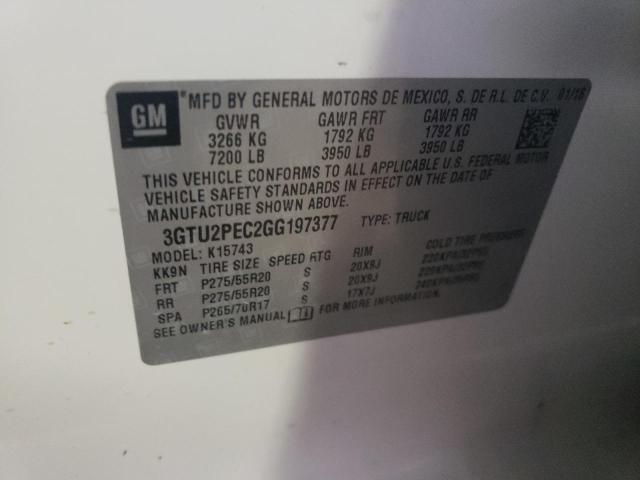 3GTU2PEC2GG197377 GMC Sierra K1500 Denali