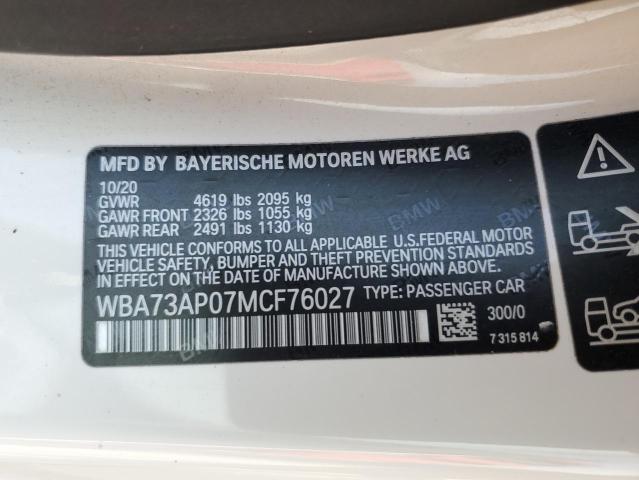 WBA73AP07MCF76027 BMW 430xi
