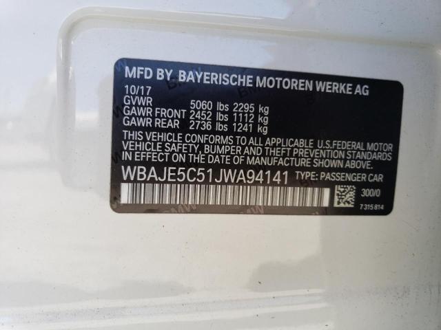 WBAJE5C51JWA94141 BMW 540 I