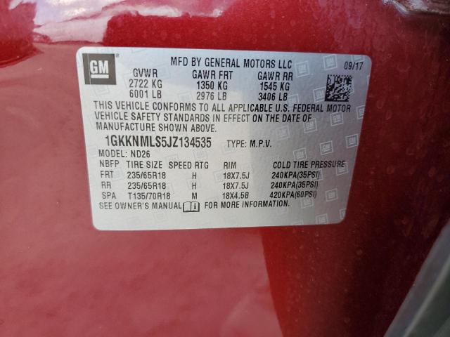 1GKKNMLS5JZ134535 GMC Acadia Slt-1